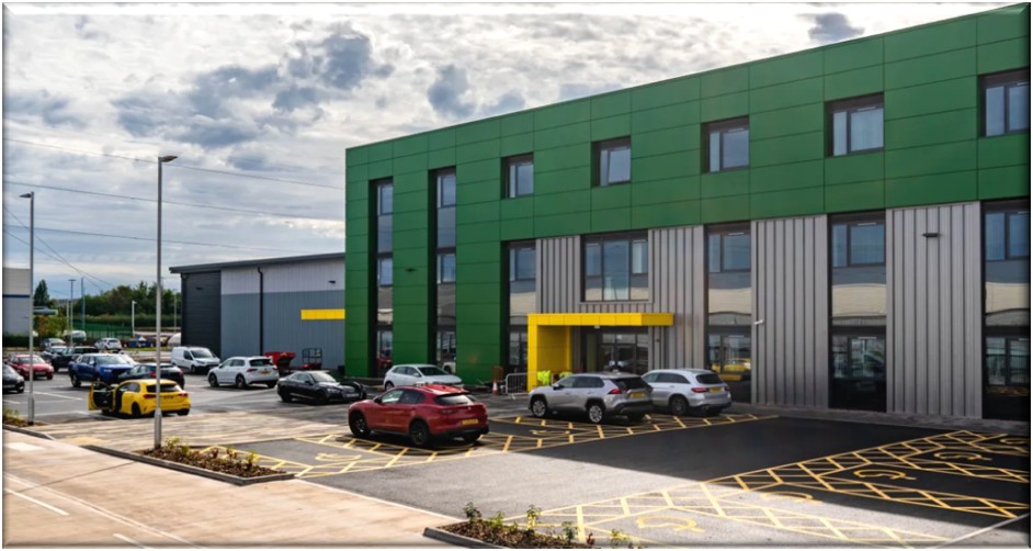 The outside of an ambulance service hub.