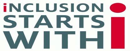 Inclusion starts with I concept slogan