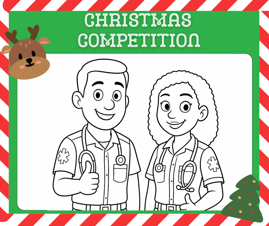 Christmas comp promo pic two paramedics